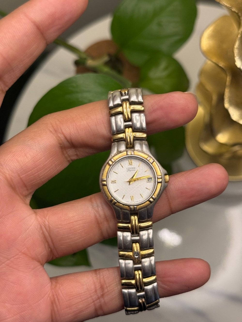 Citizen elegance vintage Two-Tone Stainless Steel Ladies Watch - Silver & Gold